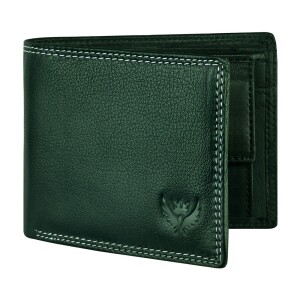 Lorenz RFID Men Leather Wallet with 3 Secret Compartment, Black