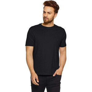 Men's Stylish Half Sleeves Cotton Solid T-Shirt