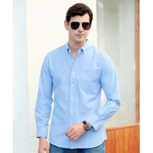 Men's Solid Comfy All-match Long Sleeves Shirt With Zipper