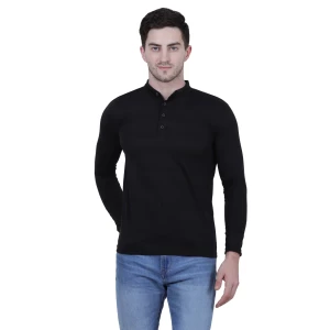 Men's New Stylish Cotton Solid Full Sleeve T-Shirt