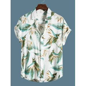 Men's Latest Lycra Printed Shirt