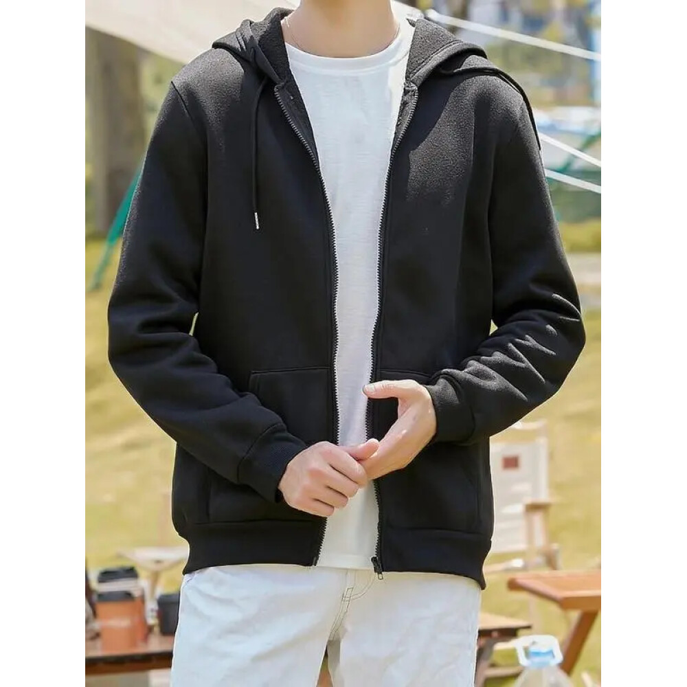 Men's Cotton Solid Full Sleeves Regular Fit Jacket